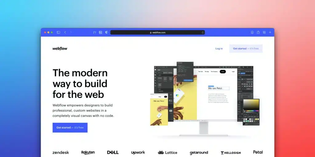 desarrollador webflow